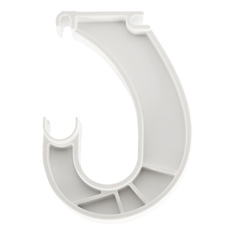 SOPORTE PARA TUBO COLGADOR BLANCO