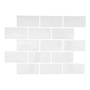 MALLA YORK WHITE GLOSS TIPO MOSAICO 30 X 30 CM PORCELÁNICO 1 PIEZA