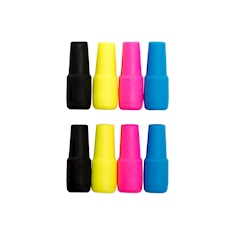 IDENTIFICADOR Y PROTECCIÓN PARA CABLE VARIOS COLORES 2.08 X 0.7 X 0.7 CM 8 PIEZAS