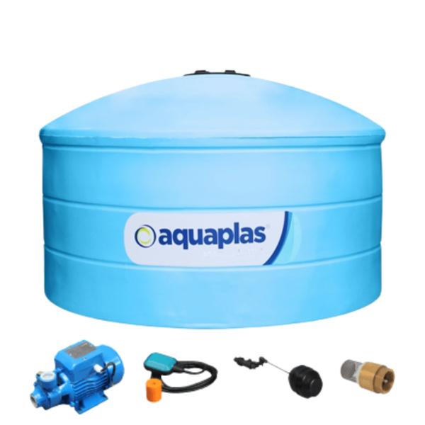 CISTERNA SUPERFICIAL 5000L POLIETILENO CON TAPA EQUIPADA