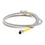 MANGUERA FLEXIBLE PARA GAS LP Y NATURAL DE ACERO 1.45M 3/8"