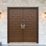 PUERTA EXTERIOR DE SEGURIDAD DOBLE 18 PASADORES 180 X 213 CM DERECHA/IZQUIERDA EMBERO