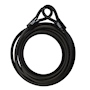 CABLE DE ACERO CON CANDADO 1.27 X 540 CM