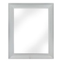 ESPEJO DECORATIVO RECTANGULAR CON MARCO PLATA 70 X 55 CM