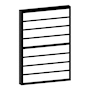 PROTECTOR PARA VENTANA CELOSIA CONTEMPO ACERO 90 X 120 CM NEGRO