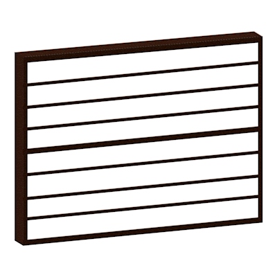 PROTECTOR PARA VENTANA CELOSIA CONTEMPO ACERO 150 X 120 CM CHOCOLATE