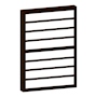 PROTECTOR PARA VENTANA CELOSIA CONTEMPO ACERO 60 X 90 CM CHOCOLATE