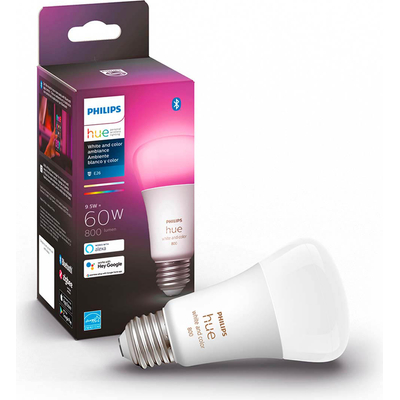 FOCO INTELIGENTE A19 MULTICOLOR 9.5 W EQUIVALENTE A 60 W E26 1 PIEZA