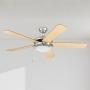 VENTILADOR DE TECHO BOLERO 52" PARA INTERIOR NÍQUEL