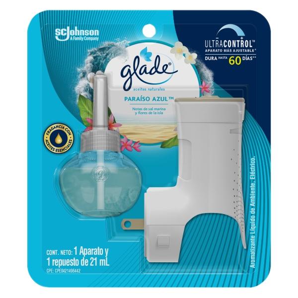 GLADE APARATO ELECTRICO PARAISO AZUL 21 ML