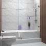 CANCEL PARA BAÑO ABATIBLE VIDRIO TRANSPARENTE 75 X 150 CM HERRAJES EN ACERO