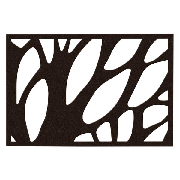 PROTECTOR PARA VENTANA CELOSIA FOREST ACERO 90 X 60 CM CHOCOLATE
