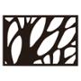 PROTECTOR PARA VENTANA CELOSIA FOREST ACERO 90 X 60 CM CHOCOLATE