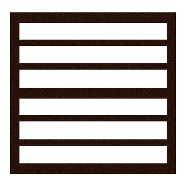 PROTECTOR PARA VENTANA CELOSIA CONTEMPO ACERO 60 X 60 CM CHOCOLATE