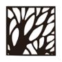 PROTECTOR PARA VENTANA CELOSIA FOREST ACERO 90 X 90 CM CHOCOLATE
