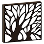 PROTECTOR PARA VENTANA CELOSIA FOREST ACERO 120 X 120 CM CHOCOLATE
