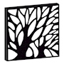 PROTECTOR PARA VENTANA CELOSIA FOREST ACERO 120 X 120 CM NEGRO