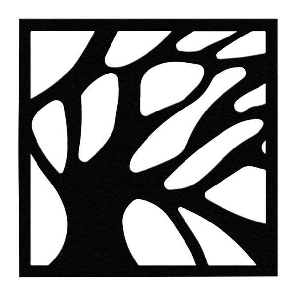 PROTECTOR PARA VENTANA CELOSIA FOREST ACERO 60 X 60 CM NEGRO