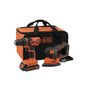 COMBO TALADRO Y LIJADORA 20V MAX CON BATERÍA LITIO Y HIELERA