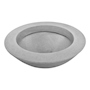 MACETA DE PLÁSTICO TIPO PLATÓN GRANDE GRIS 43.2 CM