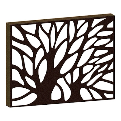 PROTECTOR PARA VENTANA CELOSIA FOREST ACERO 150 X 120 CM CHOCOLATE