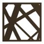 PROTECTOR PARA VENTANA CELOSIA STORM ACERO 60 X 60 CM CHOCOLATE