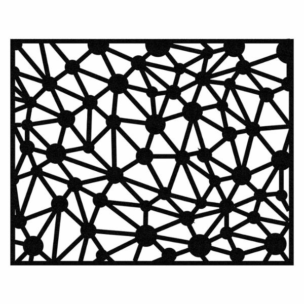 PROTECTOR PARA VENTANA CELOSIA CONSTELACIÓN ACERO 150 X 120 CM NEGRO