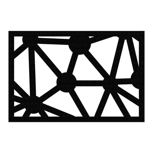 PROTECTOR PARA VENTANA CELOSIA CONSTELACIÓN ACERO 60 X 40 CM NEGRO