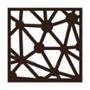 PROTECTOR PARA VENTANA CELOSIA CONSTELACIÓN ACERO 60 X 60 CM CHOCOLATE