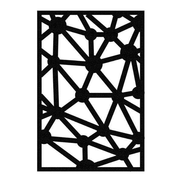 PROTECTOR PARA VENTANA CELOSIA CONSTELACIÓN ACERO 90 X 60 CM NEGRO