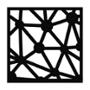 PROTECTOR PARA VENTANA CELOSIA CONSTELACIÓN ACERO 60 X 60 CM NEGRO