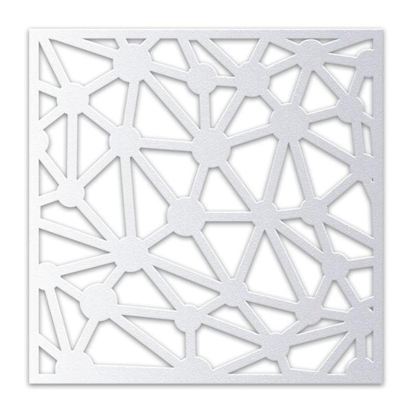 PROTECTOR PARA VENTANA CELOSIA CONSTELACIÓN ACERO 90 X 90 CM BLANCO