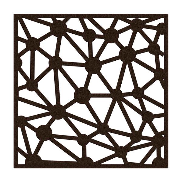 PROTECTOR PARA VENTANA CELOSÍA CONSTELACIÓN ACERO 90 X 90 CM CHOCOLATE