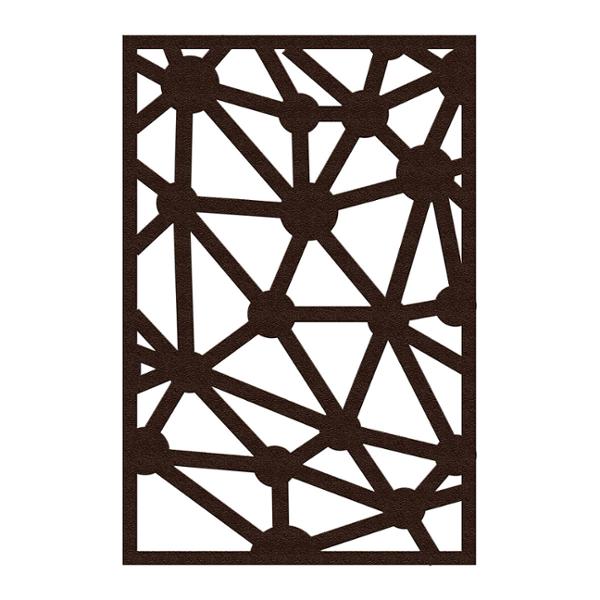 PROTECTOR PARA VENTANA CELOSIA CONSTELACIÓN ACERO 90 X 60 CM CHOCOLATE