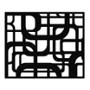 PROTECTOR PARA VENTANA CELOSIA QUADRUM ACERO 120 X 100 CM NEGRO