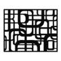 PROTECTOR PARA VENTANA CELOSIA QUADRUM ACERO 150 X 120 CM NEGRO