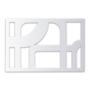 PROTECTOR PARA VENTANA CELOSIA QUADRUM ACERO 60 X 40 CM BLANCO