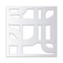 PROTECTOR PARA VENTANA CELOSIA QUADRUM ACERO 60 X 60 CM BLANCO