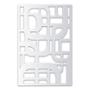 PROTECTOR PARA VENTANA QUADRUM ACERO 90 X 120 CM BLANCO