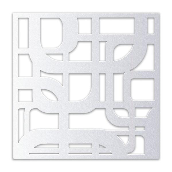 PROTECTOR PARA VENTANA CELOSIA QUADRUM ACERO 90 X 90 CM BLANCO