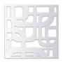 PROTECTOR PARA VENTANA CELOSIA QUADRUM ACERO 90 X 90 CM BLANCO