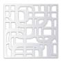PROTECTOR PARA VENTANA CELOSIA QUADRUM ACERO 120 X 120 CM BLANCO