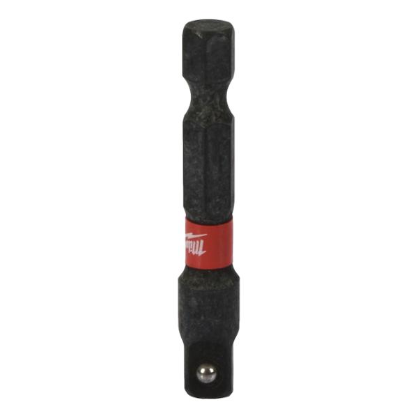ADAPTADOR HEXAGONAL DE IMPACTO SHOCKWAVE MILWAUKEE ACERO DE 1/4 DE PULGADA