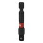 ADAPTADOR HEXAGONAL DE IMPACTO SHOCKWAVE MILWAUKEE ACERO DE 1/4 DE PULGADA