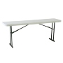 MESA PLEGABLE RECTANGULAR 244 CM POLIETILENO BLANCO