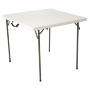 MESA PLEGABLE CUADRADA 86 CM POLIETILENO BLANCO