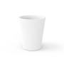 MACETA DE PLÁSTICO REDONDA GRANDE BLANCA 33 CM PARA INTERIOR Y EXTERIOR