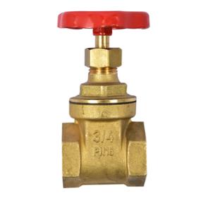 VÁLVULA DE COMPUERTA 3/4" DE LATÓN 250 PSI