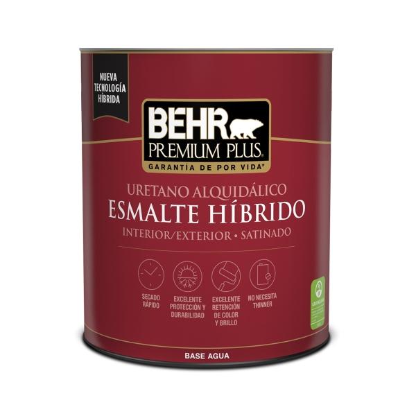 ESMALTE HÍBRIDO ALQUÍDICO URETANO MULTISUPERFICIE INTERIOR/EXTERIOR SATINADO ENTINTABLE 857 ML
