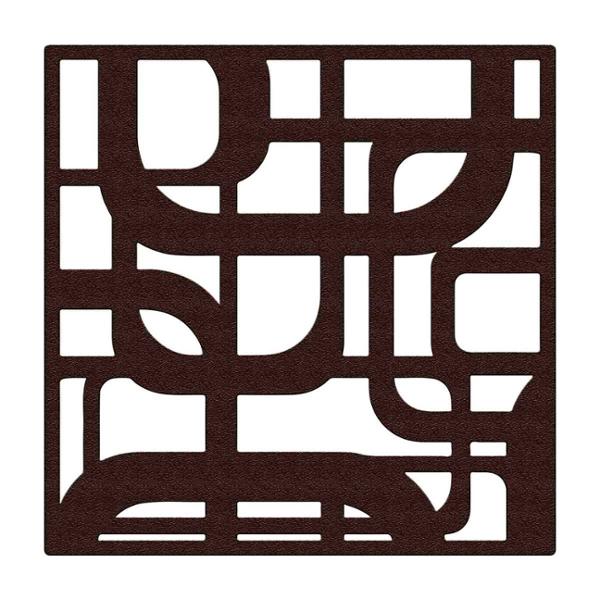 PROTECTOR PARA VENTANA CELOSIA QUADRUM ACERO 90 X 90 CM CHOCOLATE